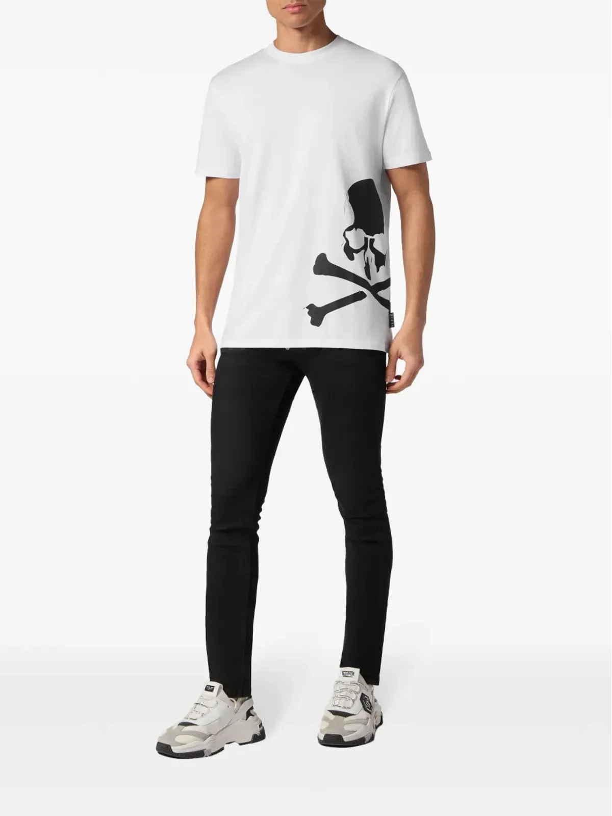 Philipp Plein スカル＆ボーンズ コットン Tシャツ - ホワイト - 画像2