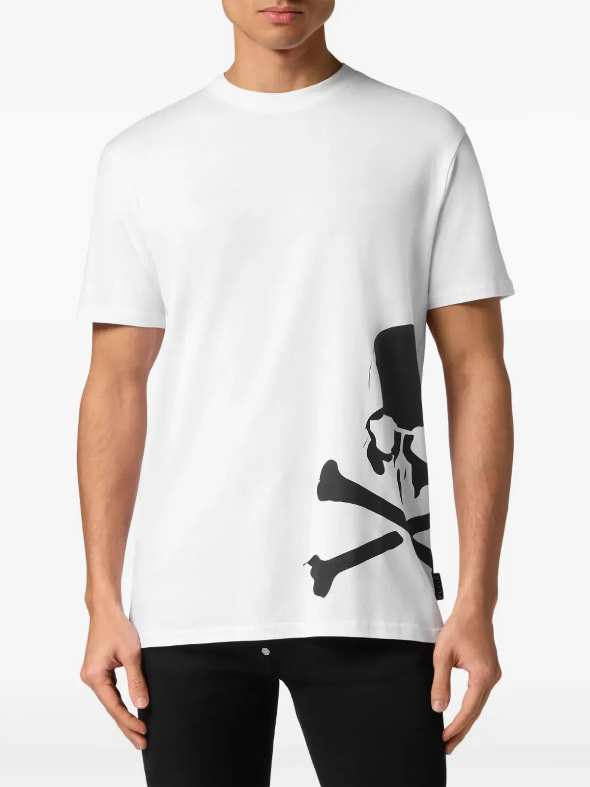 Philipp Plein スカル＆ボーンズ コットン Tシャツ - ホワイト - 画像3
