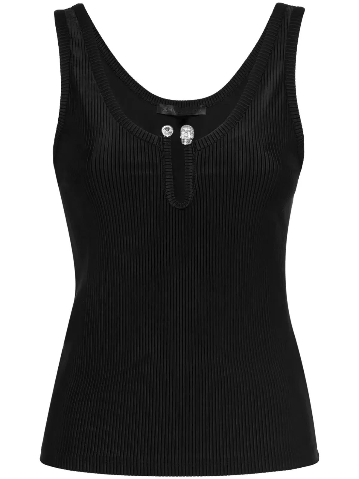 Philipp Plein ピアスド ノースリーブトップ - 画像1