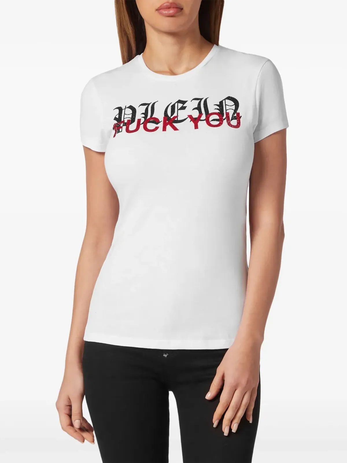 Philipp Plein レタリング入り コットン Tシャツ - 画像2