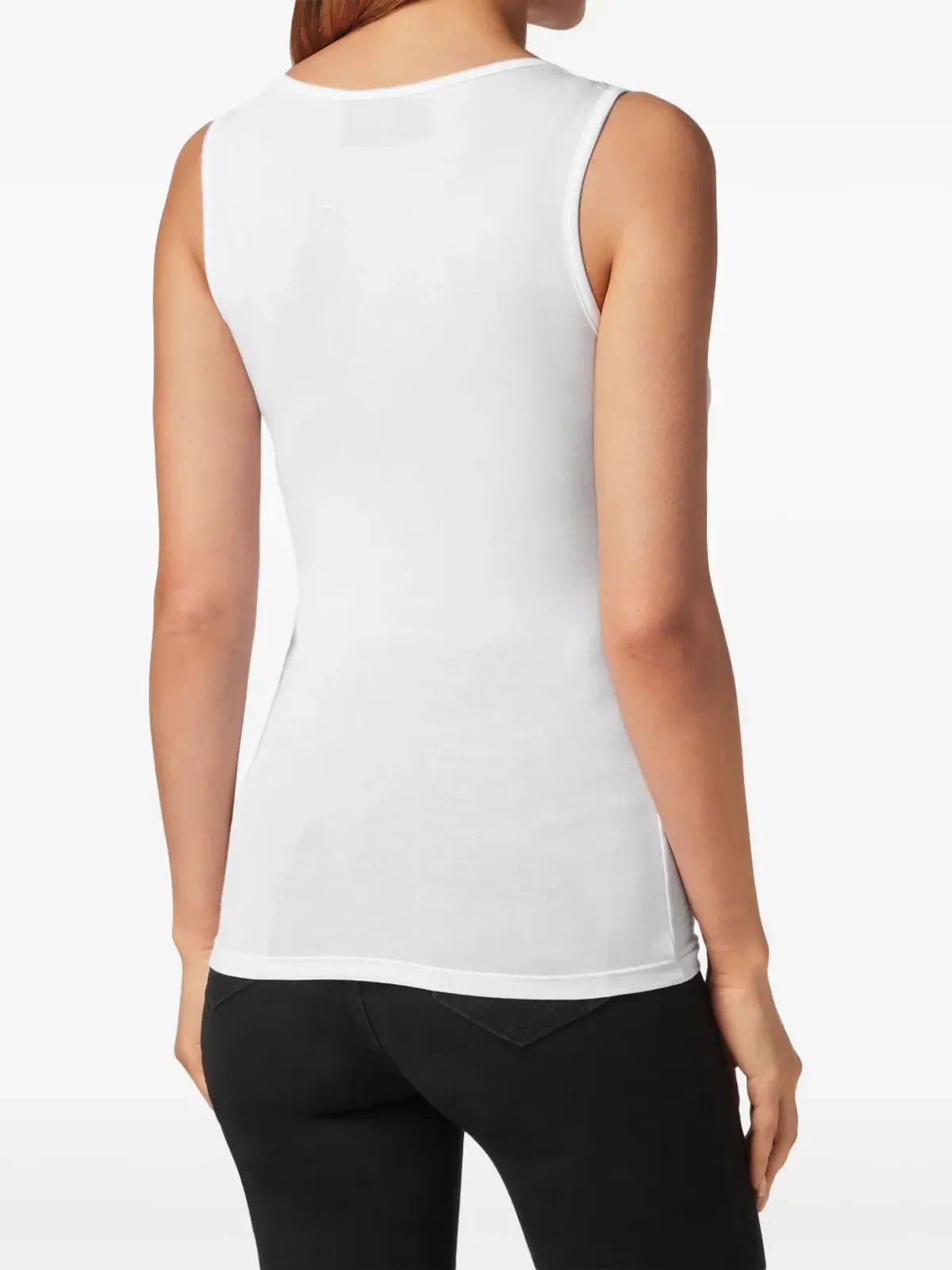 Philipp Plein ロゴアップリケ付きコットン タンクトップ - White - 画像4