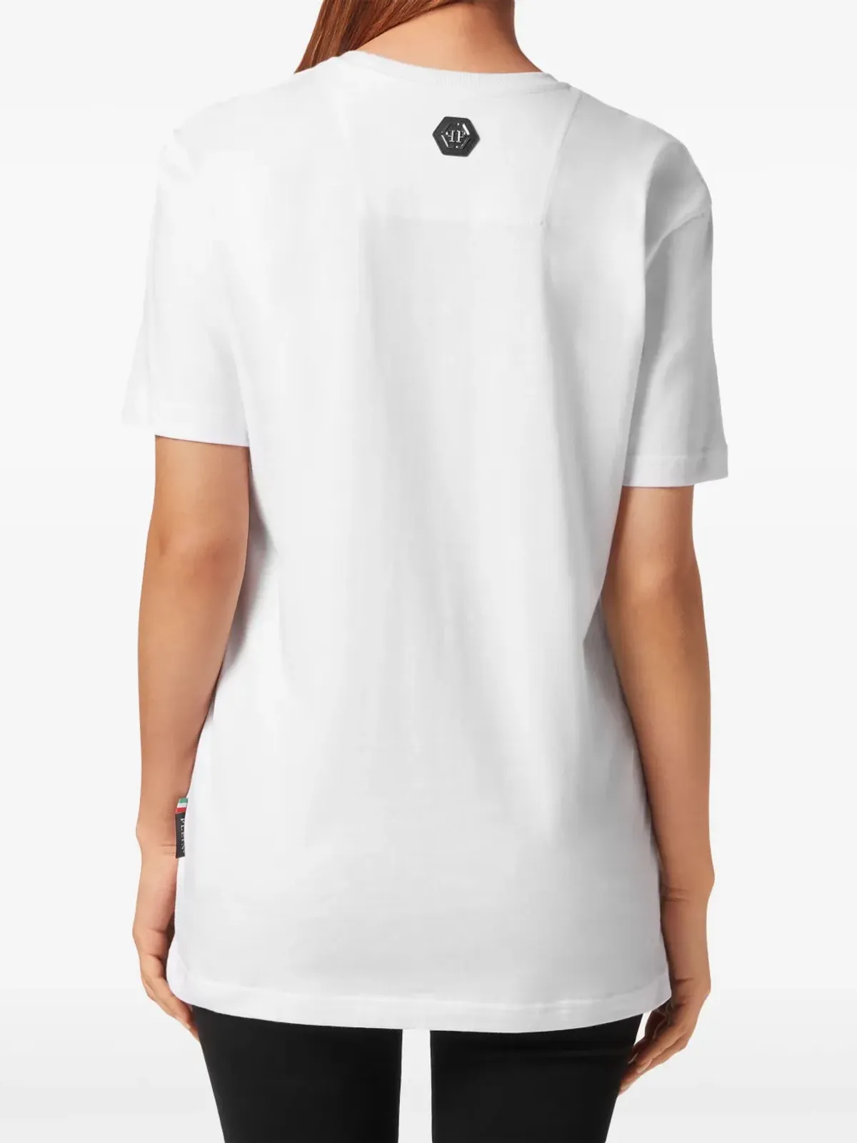 Philipp Plein スローガンプリント コットン Tシャツ ホワイト - 画像3