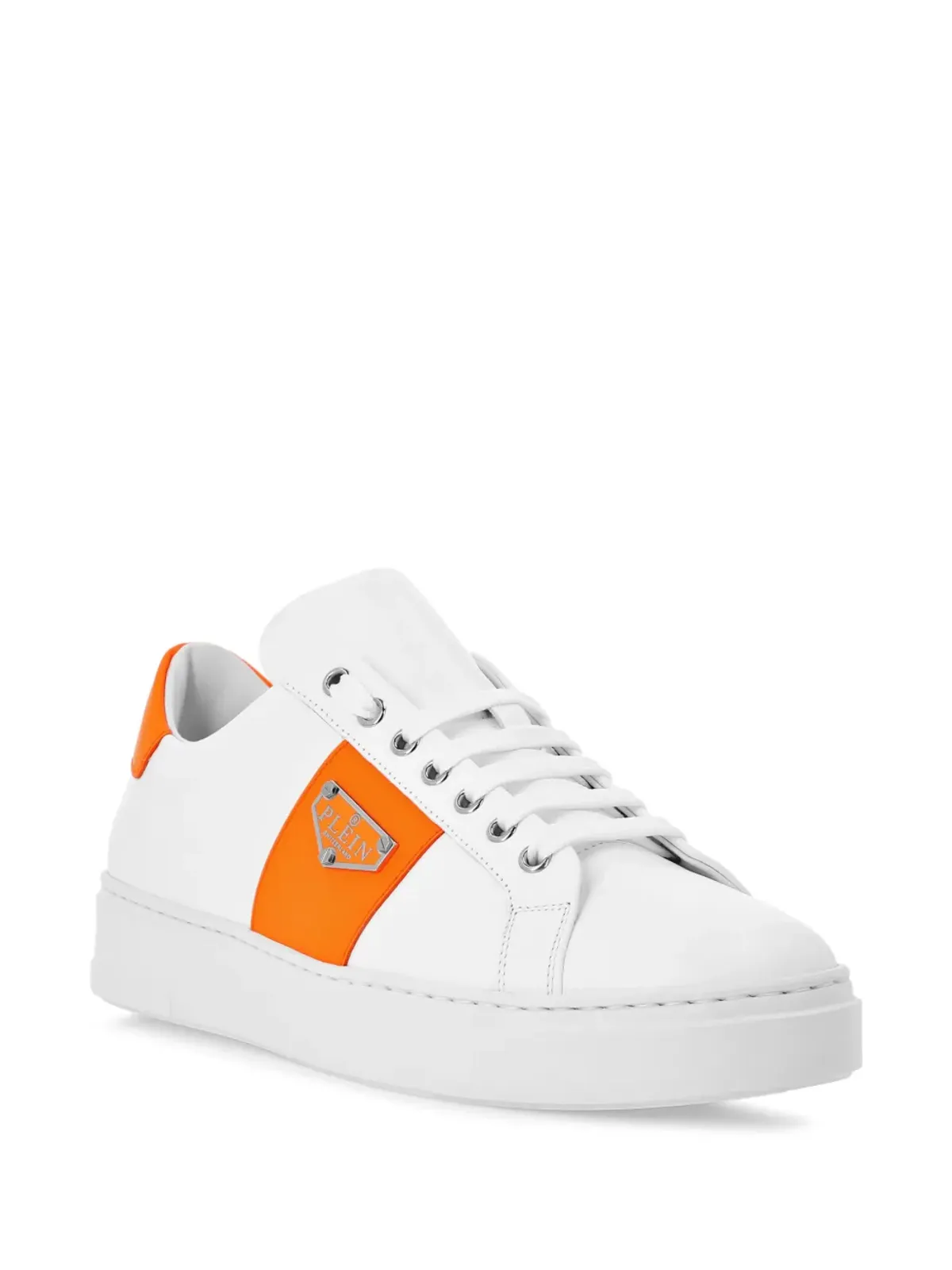 Philipp Plein トライアングル プレイン ロートップスニーカー - ホワイト - 画像2