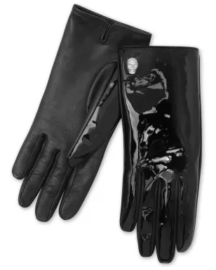 Philipp Plein スカルアップリケ レザーグローブ - サムネイル1