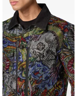 Philipp Plein クリスタル装飾付きデニムジャケット - サムネイル5