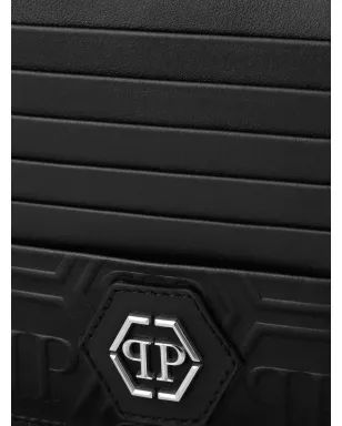 Philipp Plein モノグラムレザー カードホルダー - ブラック - サムネイル3
