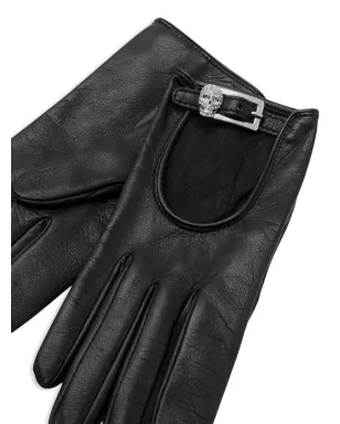 Philipp Plein クリスタルスカルグローブ ブラック - サムネイル2