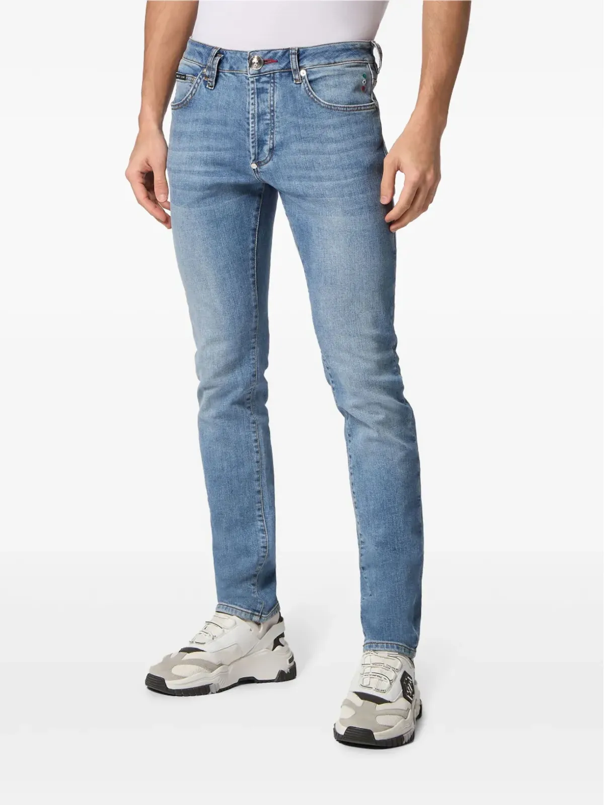 Philipp Plein ローライズ・スリムフィット・テーパードジーンズ - 画像2