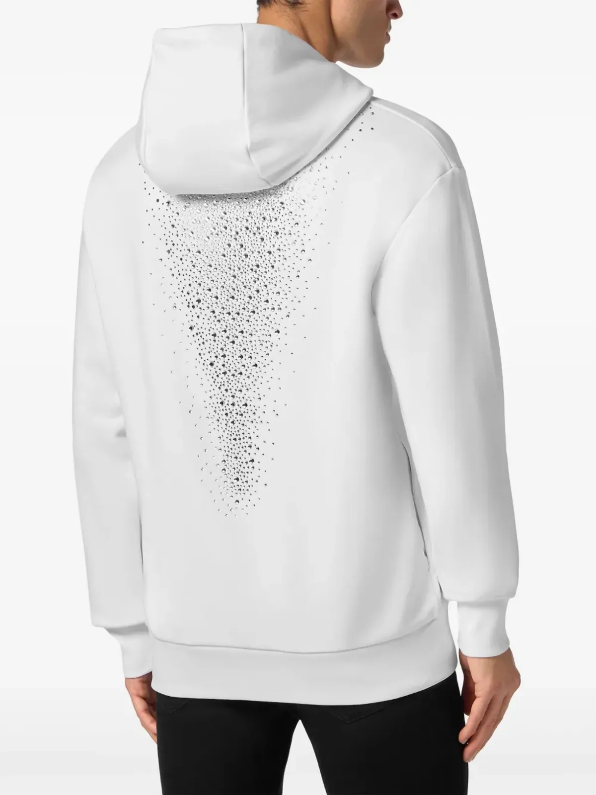 Philipp Plein ラインストーン装飾 コットン パーカー - ホワイト - 画像3