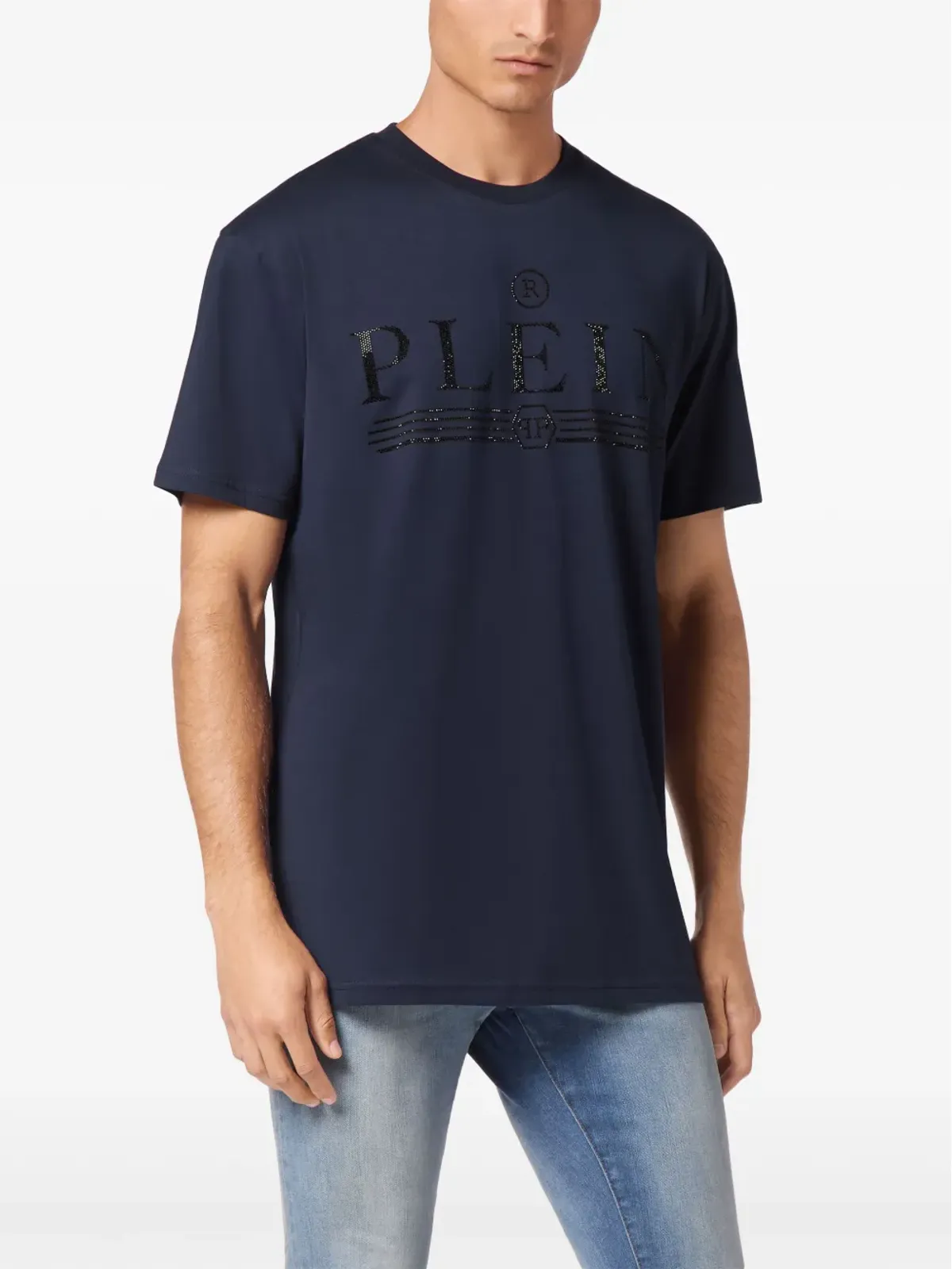 Philipp Plein SSタトゥー Tシャツ ブルー - 画像2