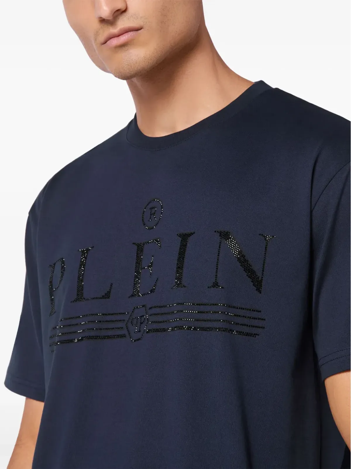 Philipp Plein SSタトゥー Tシャツ ブルー - 画像4