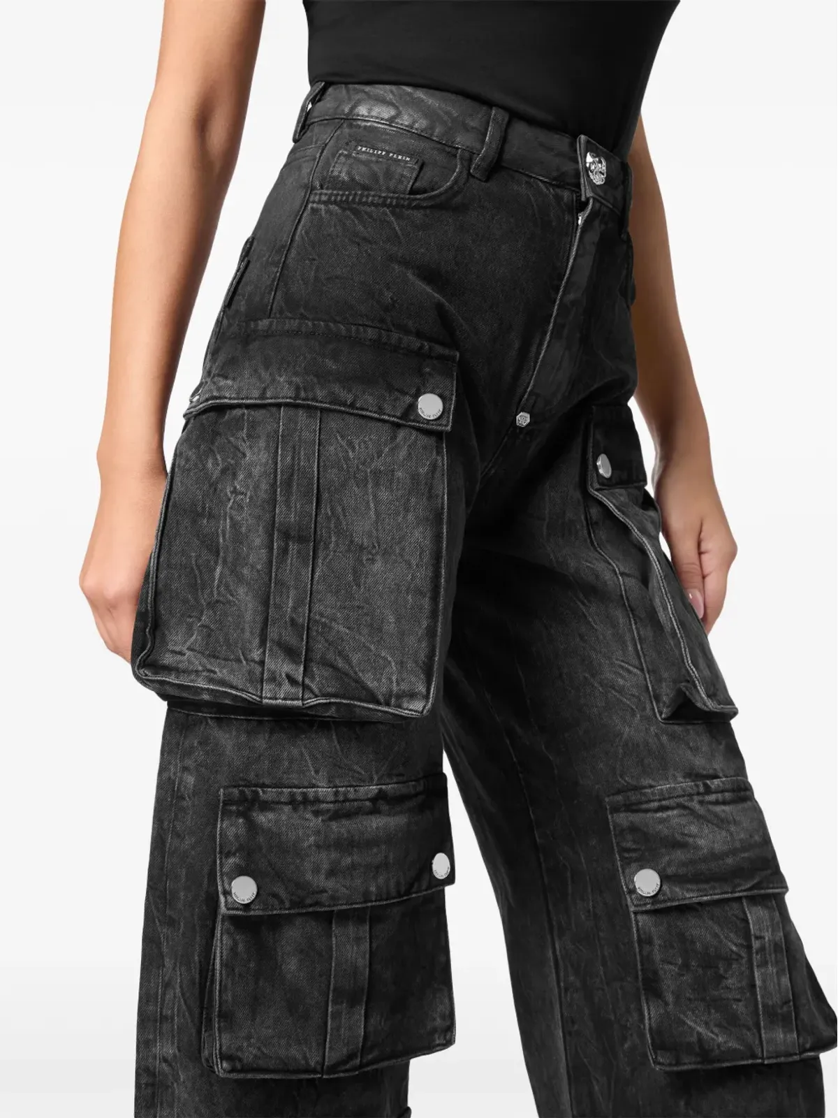 Philipp Plein オーバーサイズカーゴジーンズ - 画像5