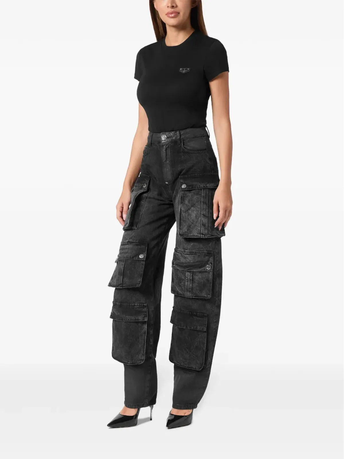 Philipp Plein オーバーサイズカーゴジーンズ - 画像2