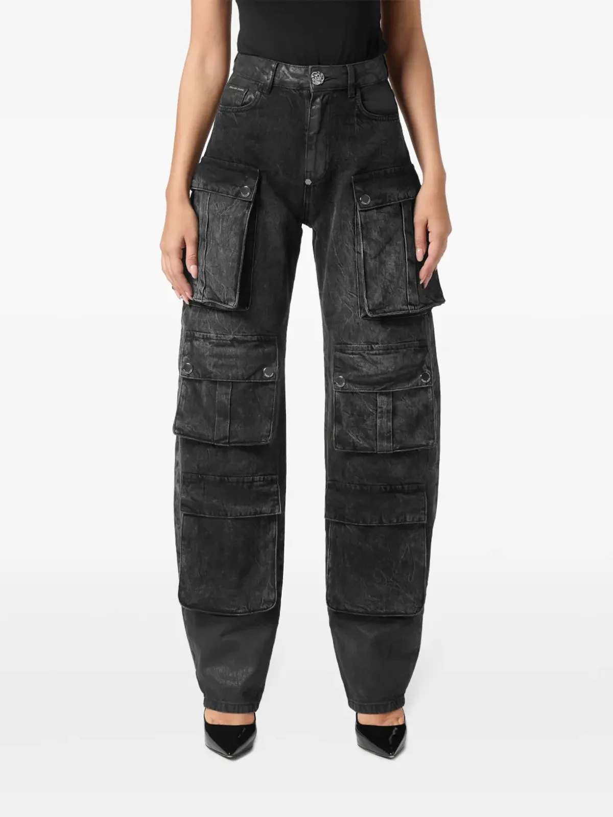 Philipp Plein オーバーサイズカーゴジーンズ - 画像3