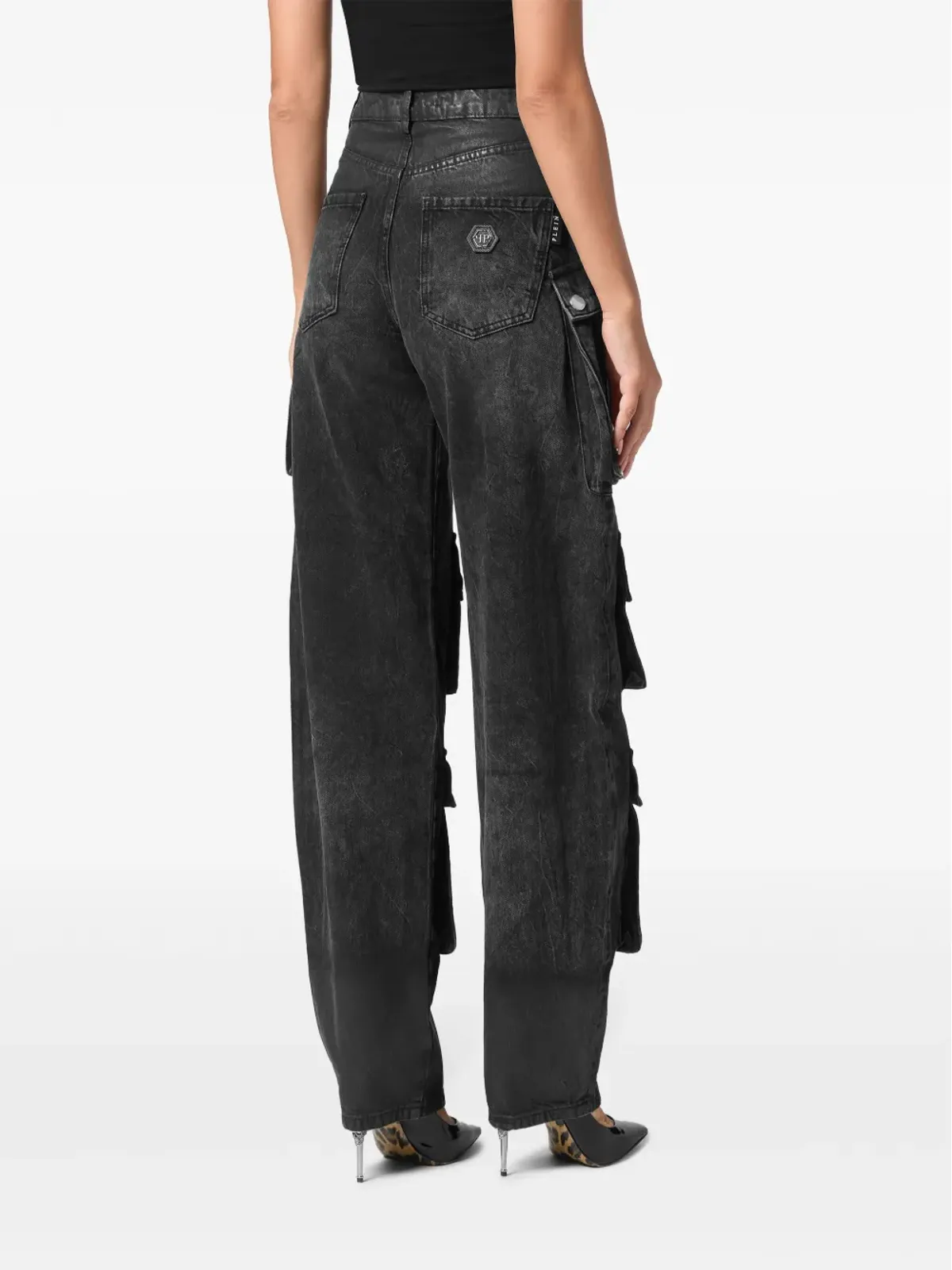 Philipp Plein オーバーサイズカーゴジーンズ - 画像4