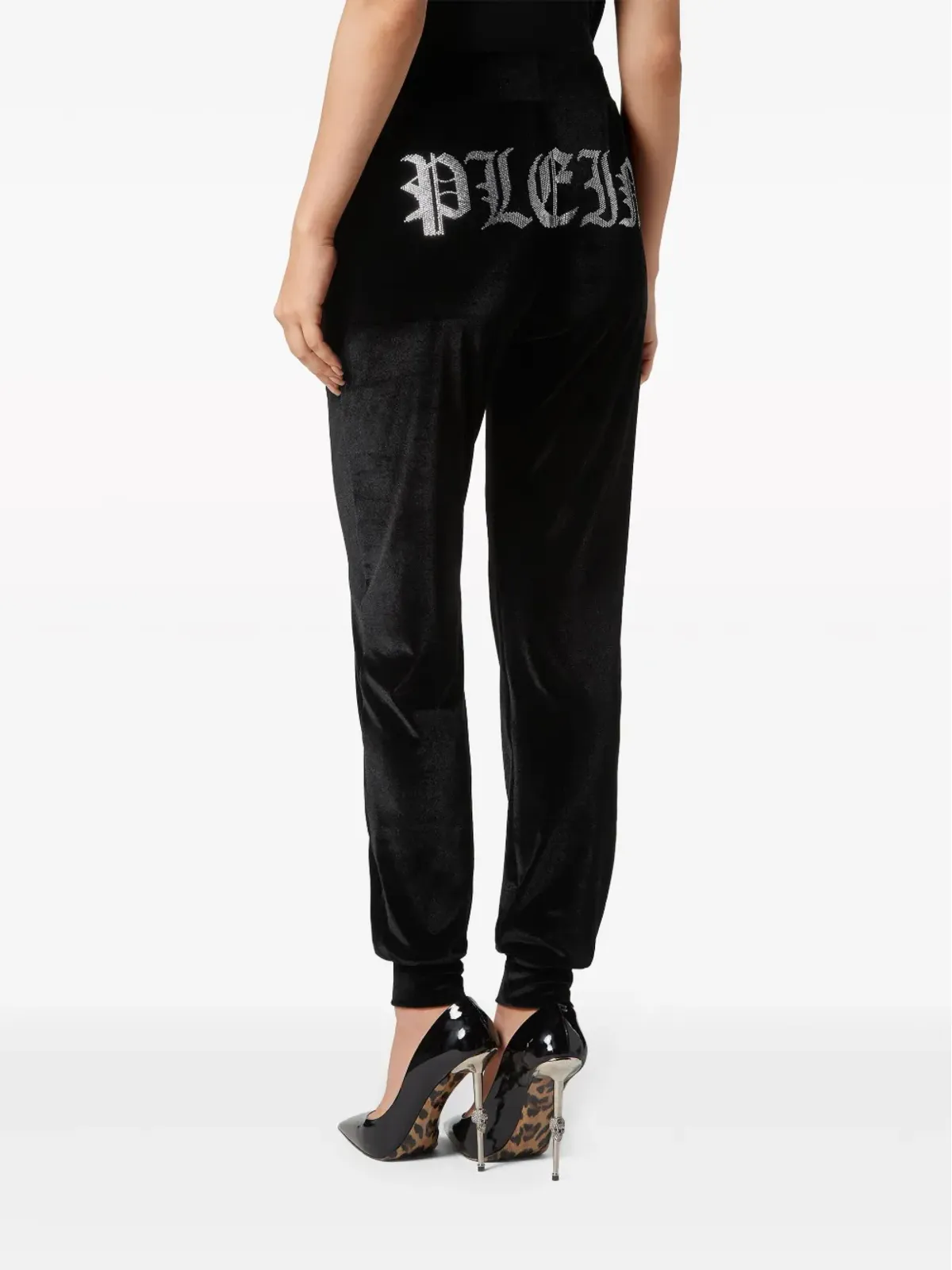 Philipp Plein ロゴ入りベルベット トラックパンツ - 画像4