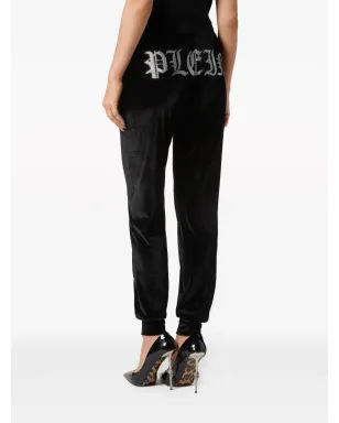 Philipp Plein ロゴ入りベルベット トラックパンツ - サムネイル4