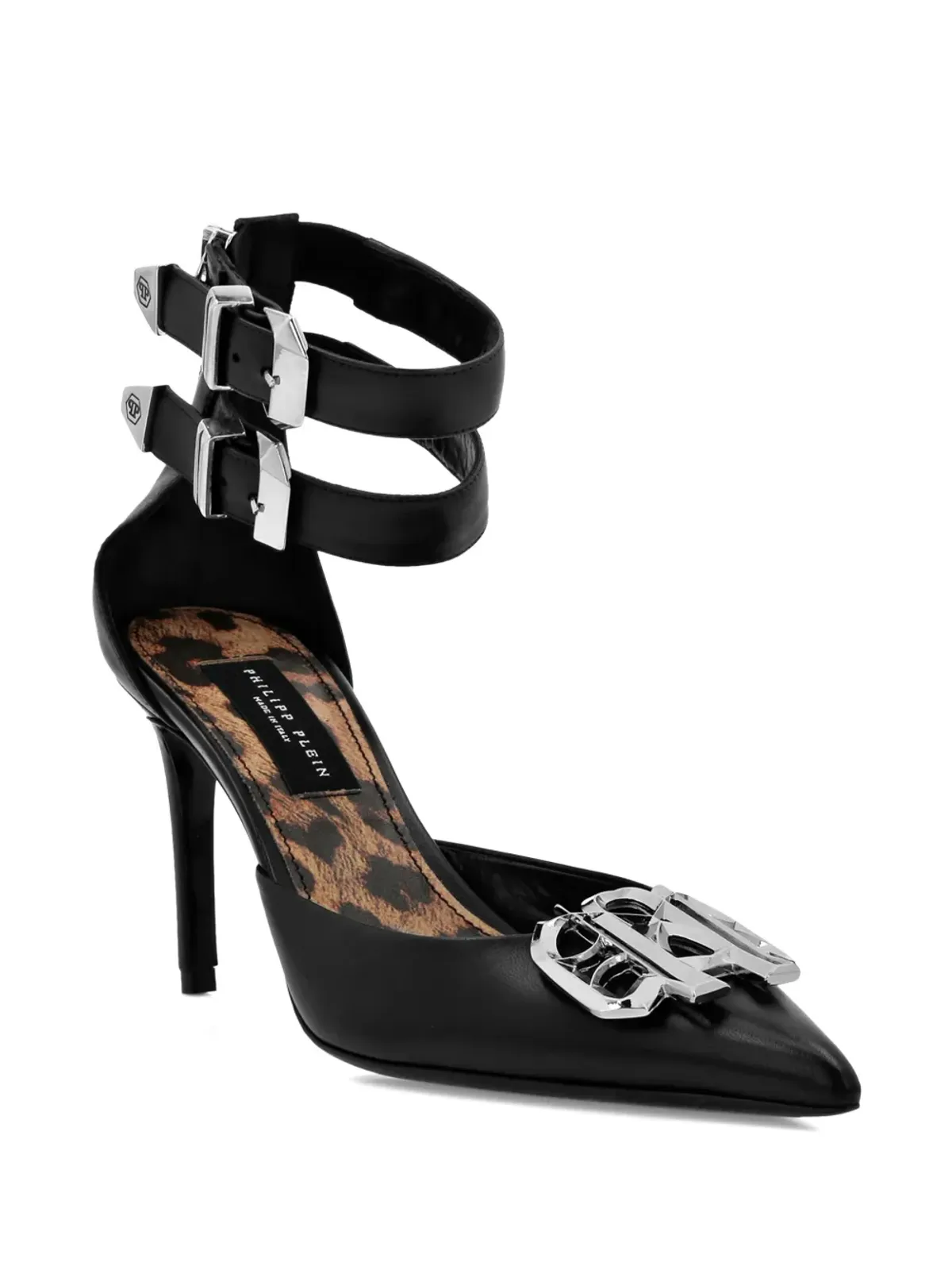 Philipp Plein ゴシック ミッドヒールパンプス - ブラック - 画像2