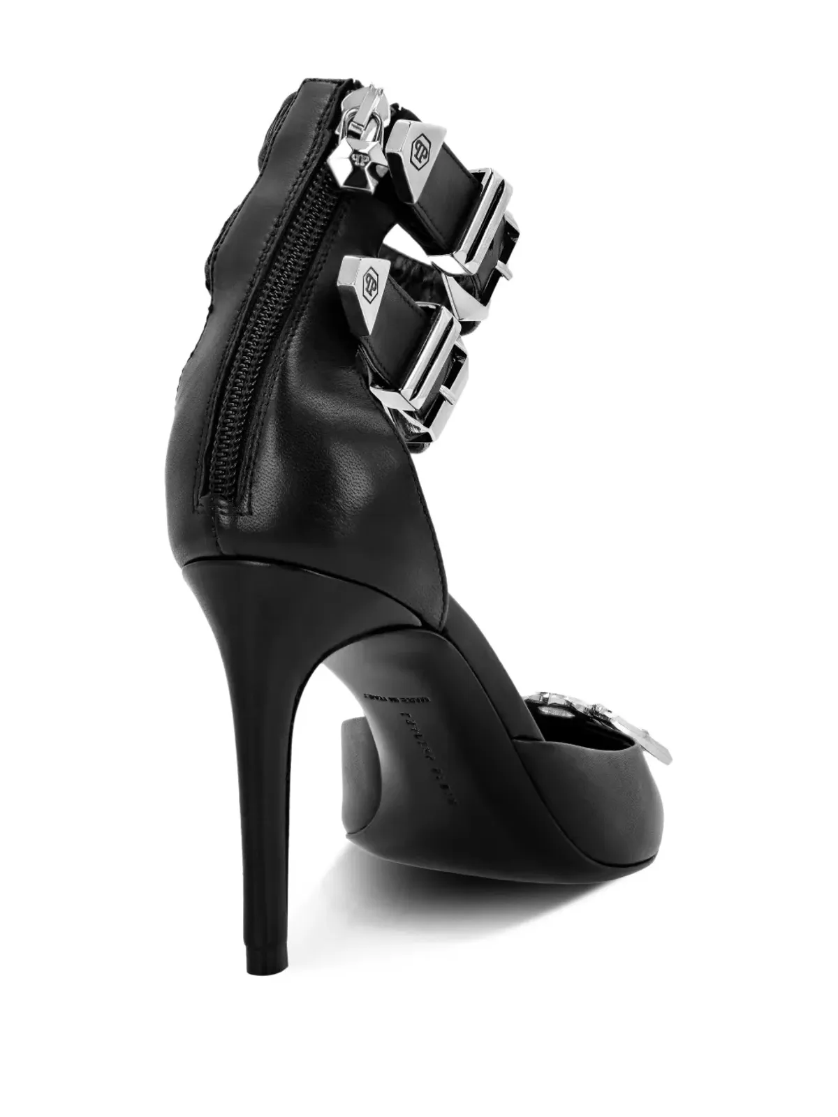 Philipp Plein ゴシック ミッドヒールパンプス - ブラック - 画像3