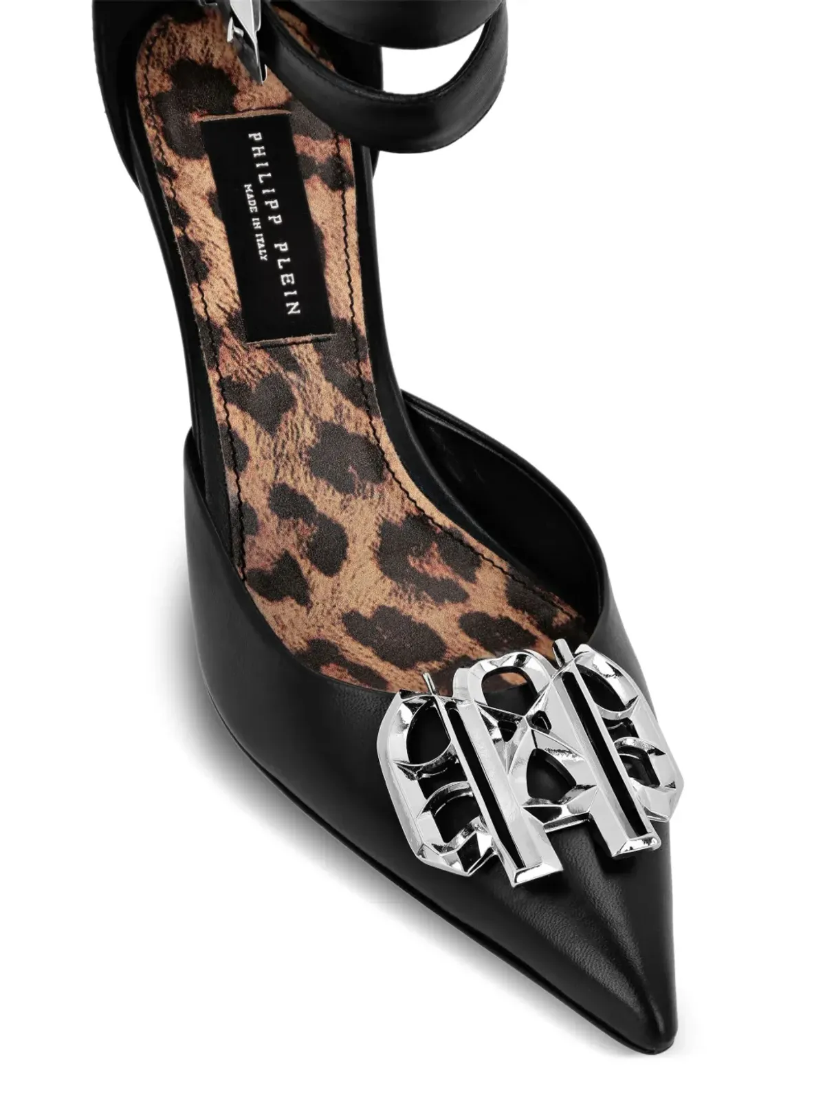 Philipp Plein ゴシック ミッドヒールパンプス - ブラック - 画像4