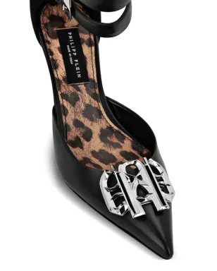 Philipp Plein ゴシック ミッドヒールパンプス - ブラック - サムネイル4