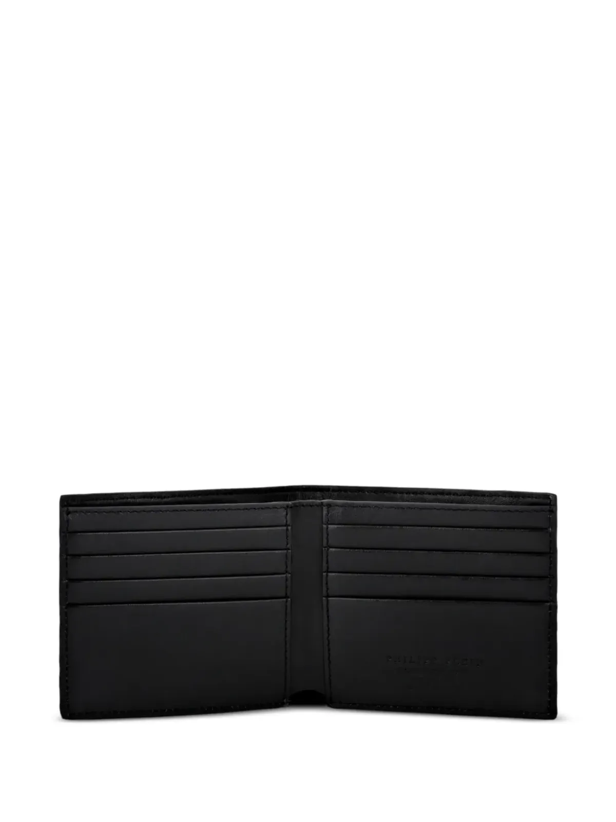 Philipp Plein ゴシック プレイン クロコダイル型押し ウォレット - ブラック - 画像3