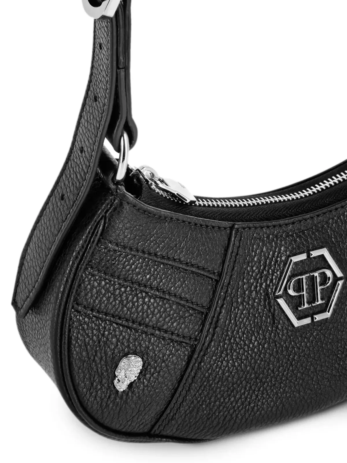 Philipp Plein ミニ レザー ショルダーバッグ - ブラック - 画像4