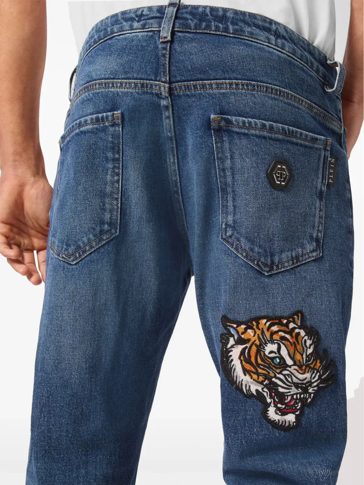 Philipp Plein タトゥー・スーパーストレートジーンズ - 画像5