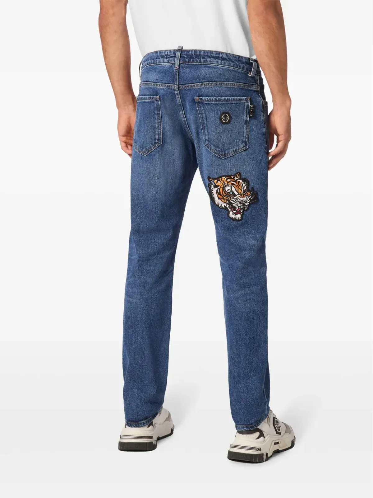 Philipp Plein タトゥー・スーパーストレートジーンズ - 画像4