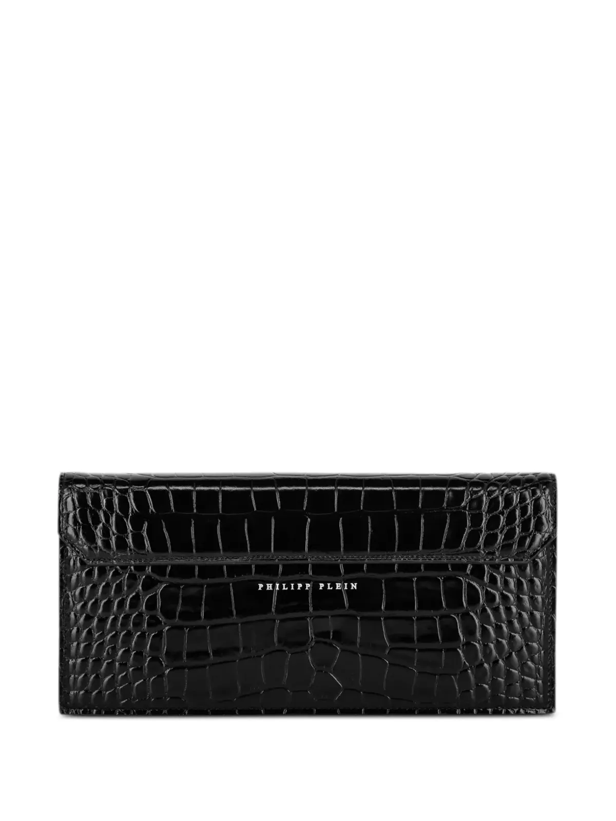 Philipp Plein ゴシック プレイン クロコエフェクト クラッチバッグ - ブラック - 画像2