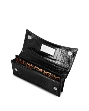 Philipp Plein ゴシック プレイン クロコエフェクト クラッチバッグ - ブラック - サムネイル3
