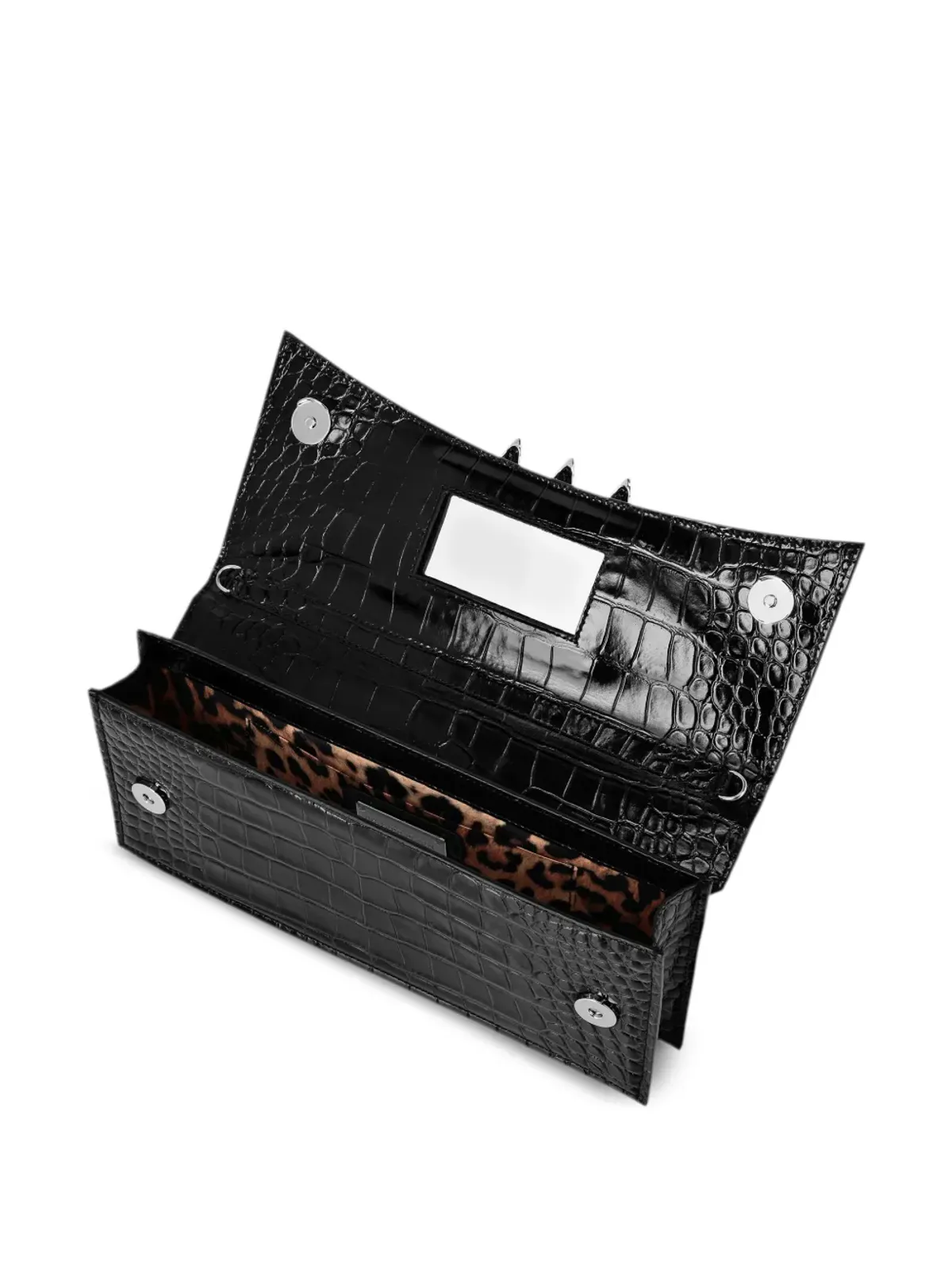 Philipp Plein ミニ カーフレザー クラッチ - ブラック - 画像3