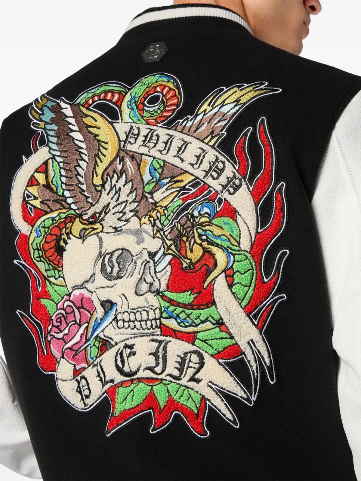 Philipp Plein タトゥーパッチ ボンバー ジャケット - 画像5