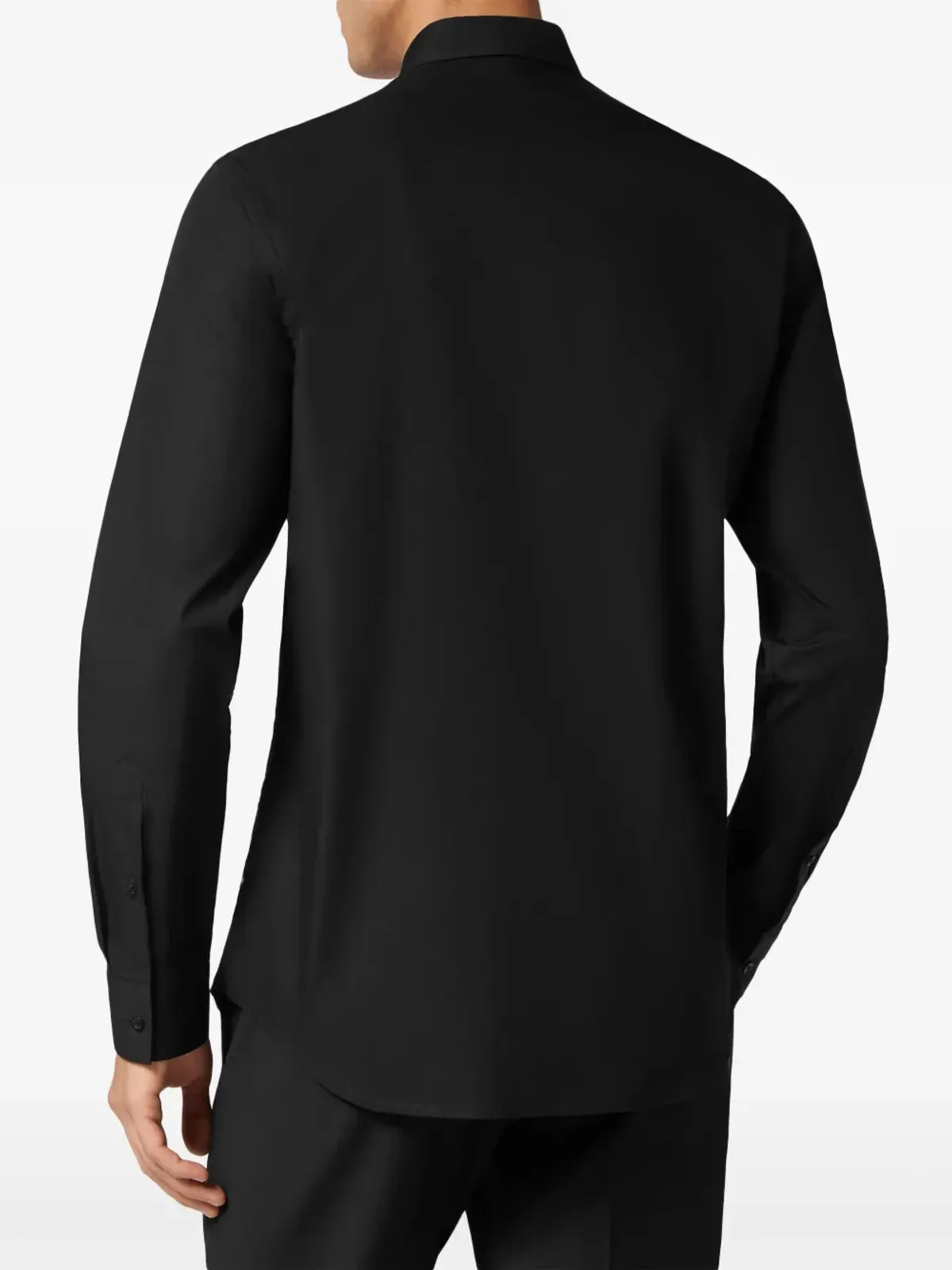 Philipp Plein ラインストーン装飾 コットンシャツ - ブラック - 画像4