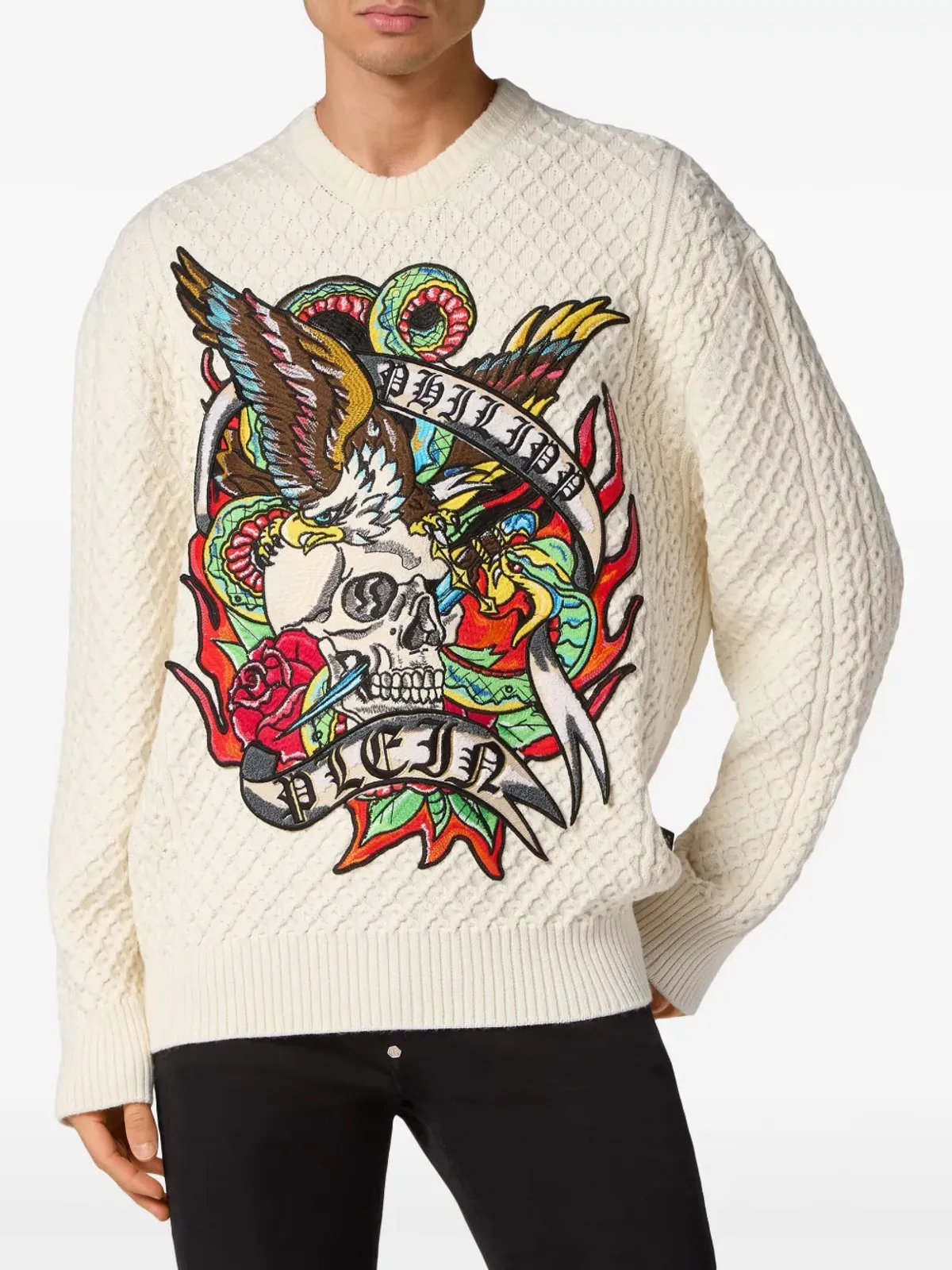 Philipp Plein タトゥーグラフィックプリント ジャンパー - 画像2