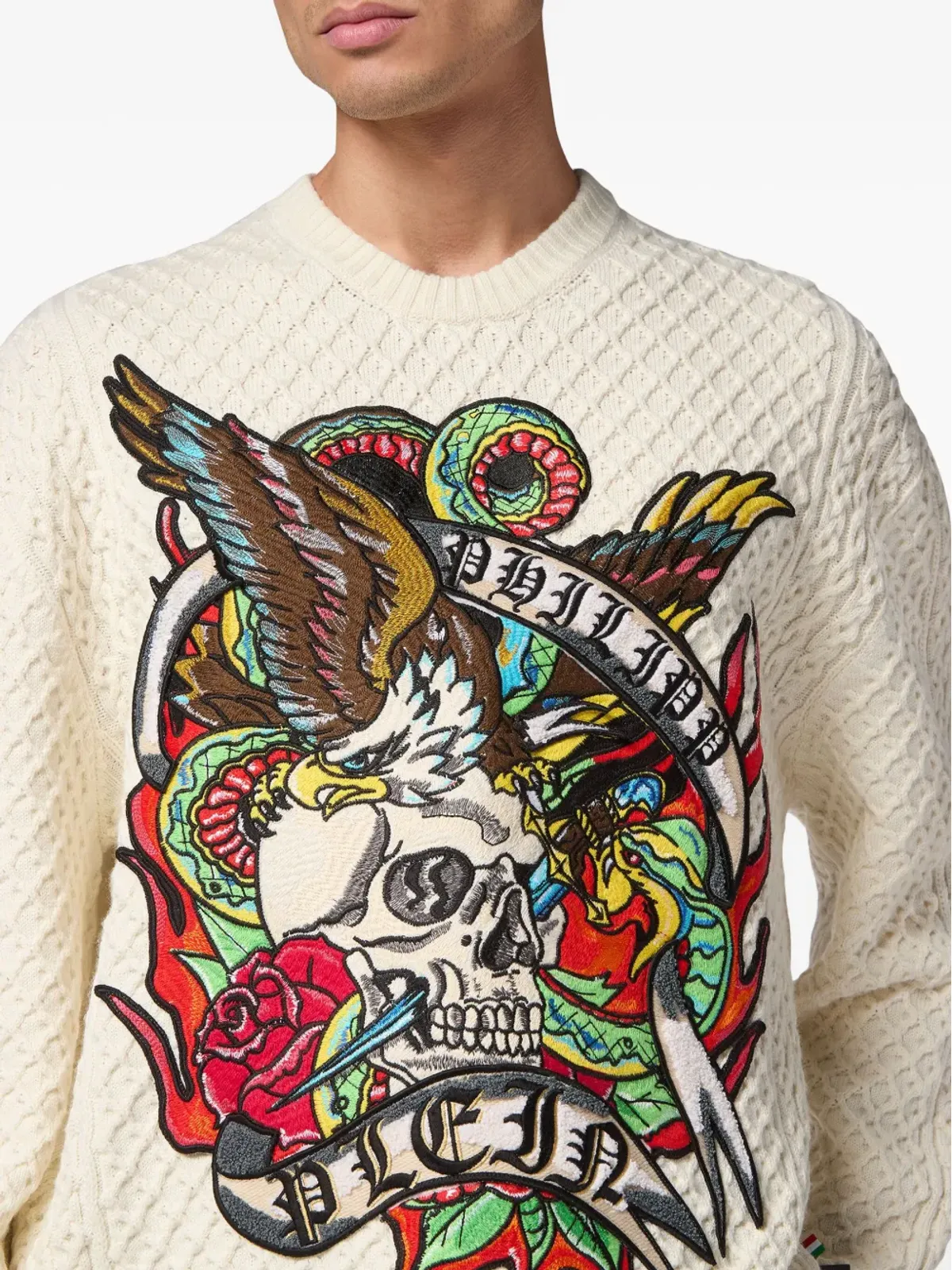 Philipp Plein タトゥーグラフィックプリント ジャンパー - 画像4