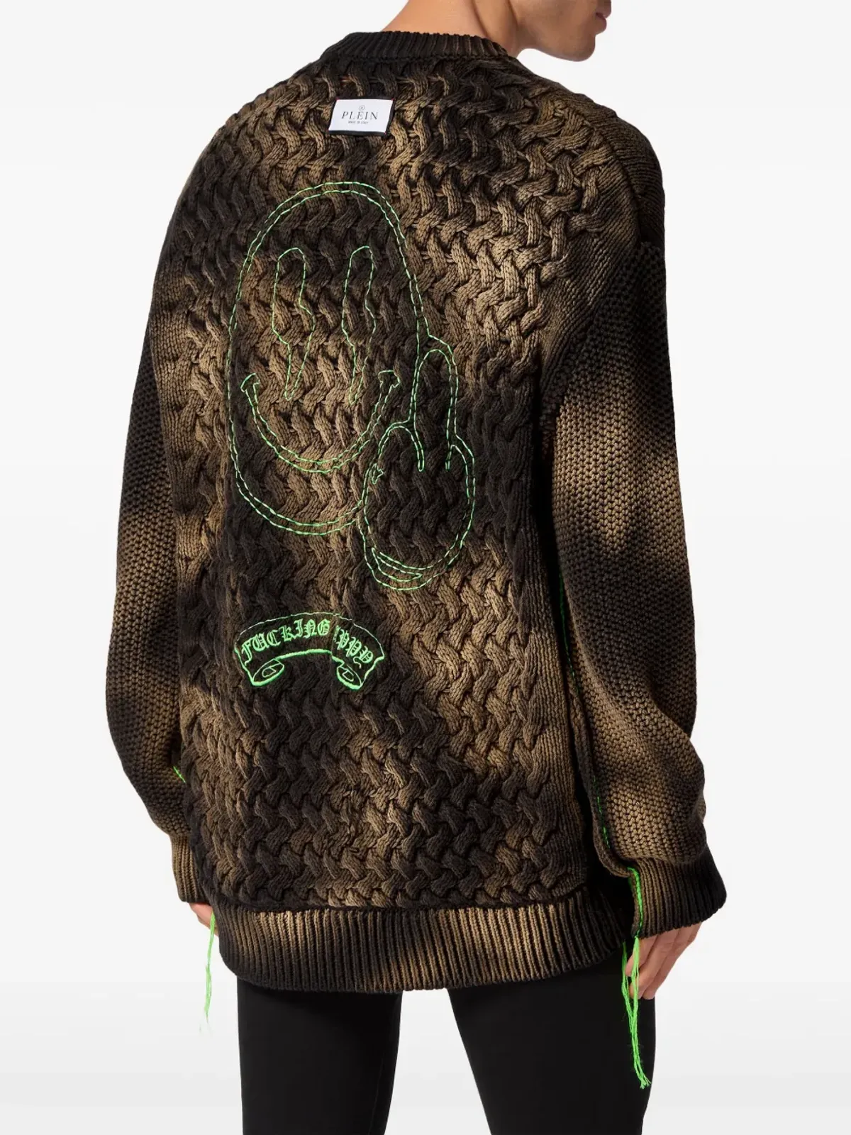 Philipp Plein スマイル刺繍タイダイ ジャンパー - 画像3