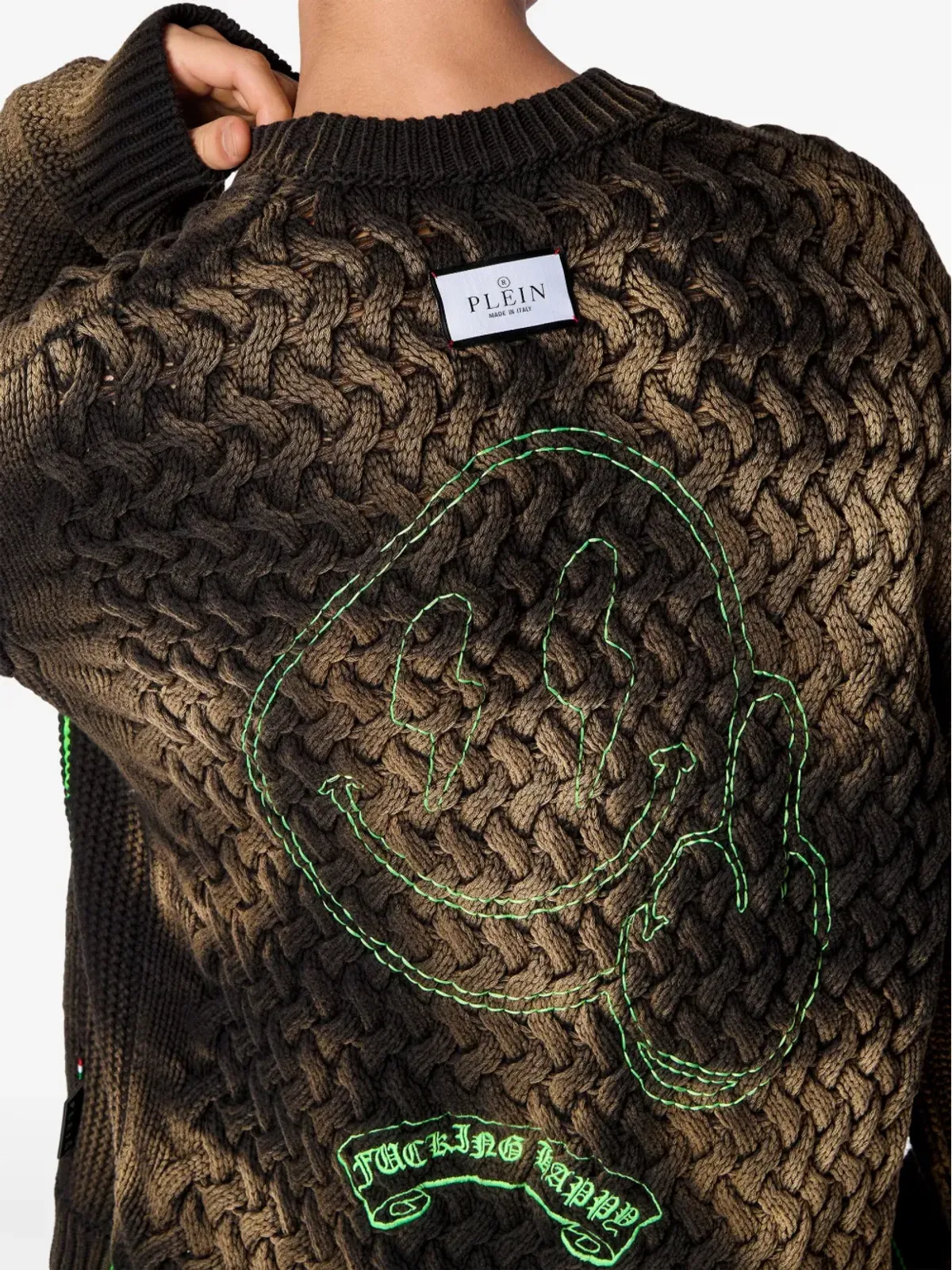 Philipp Plein スマイル刺繍タイダイ ジャンパー - 画像4