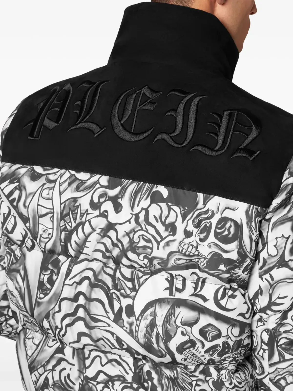 Philipp Plein タトゥープリント ダウンジャケット - ブラック - 画像5