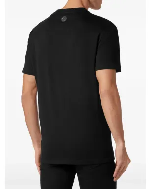 Philipp Plein ロゴパネルジップディテール Tシャツ ブラック - サムネイル4