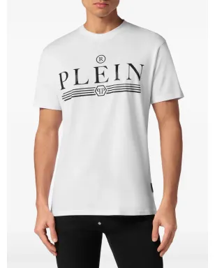 Philipp Plein ロゴ刺繍入り コットンTシャツ - ホワイト - サムネイル3