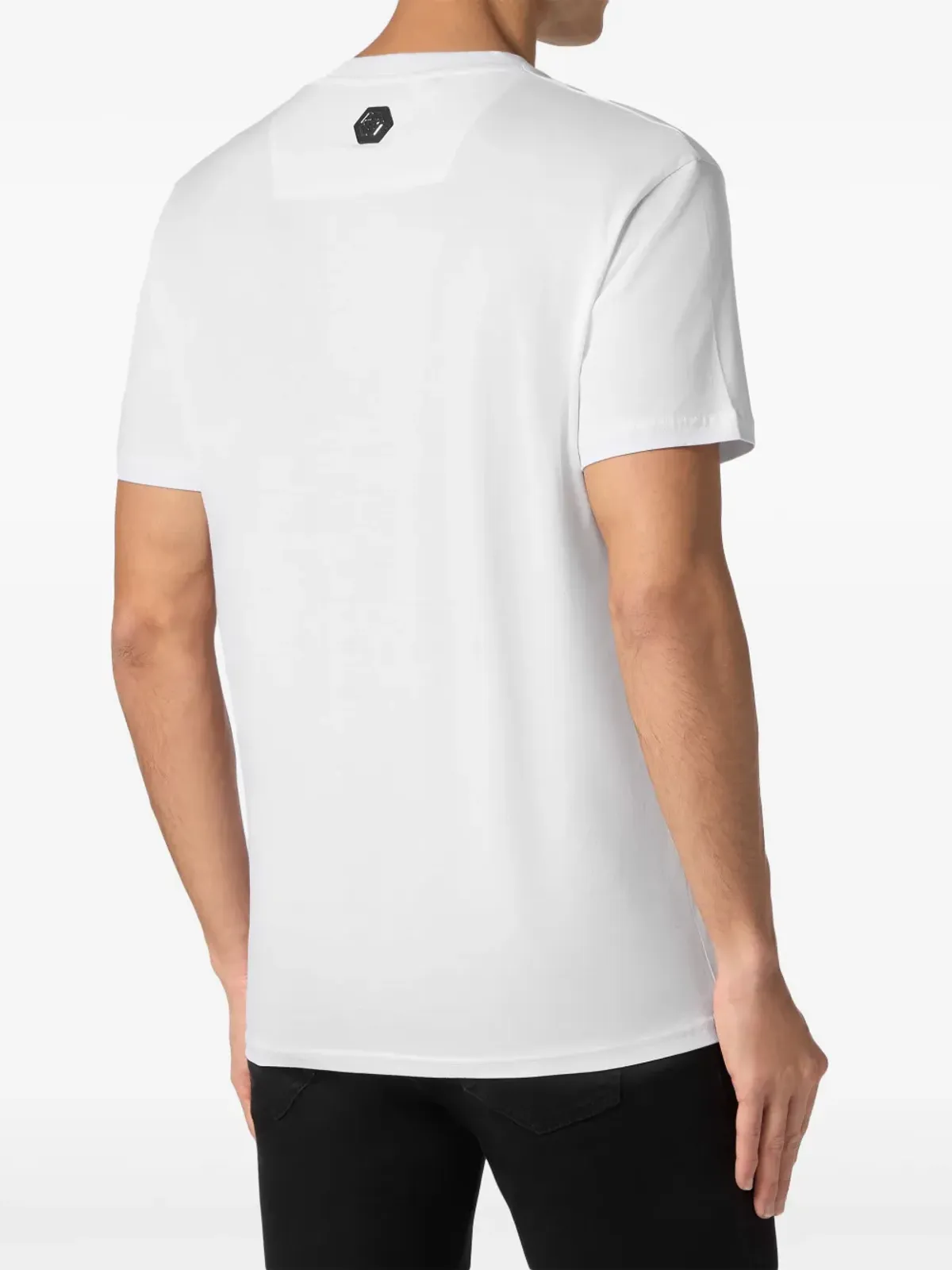 Philipp Plein ロゴ刺繍入り コットンTシャツ - ホワイト - 画像4