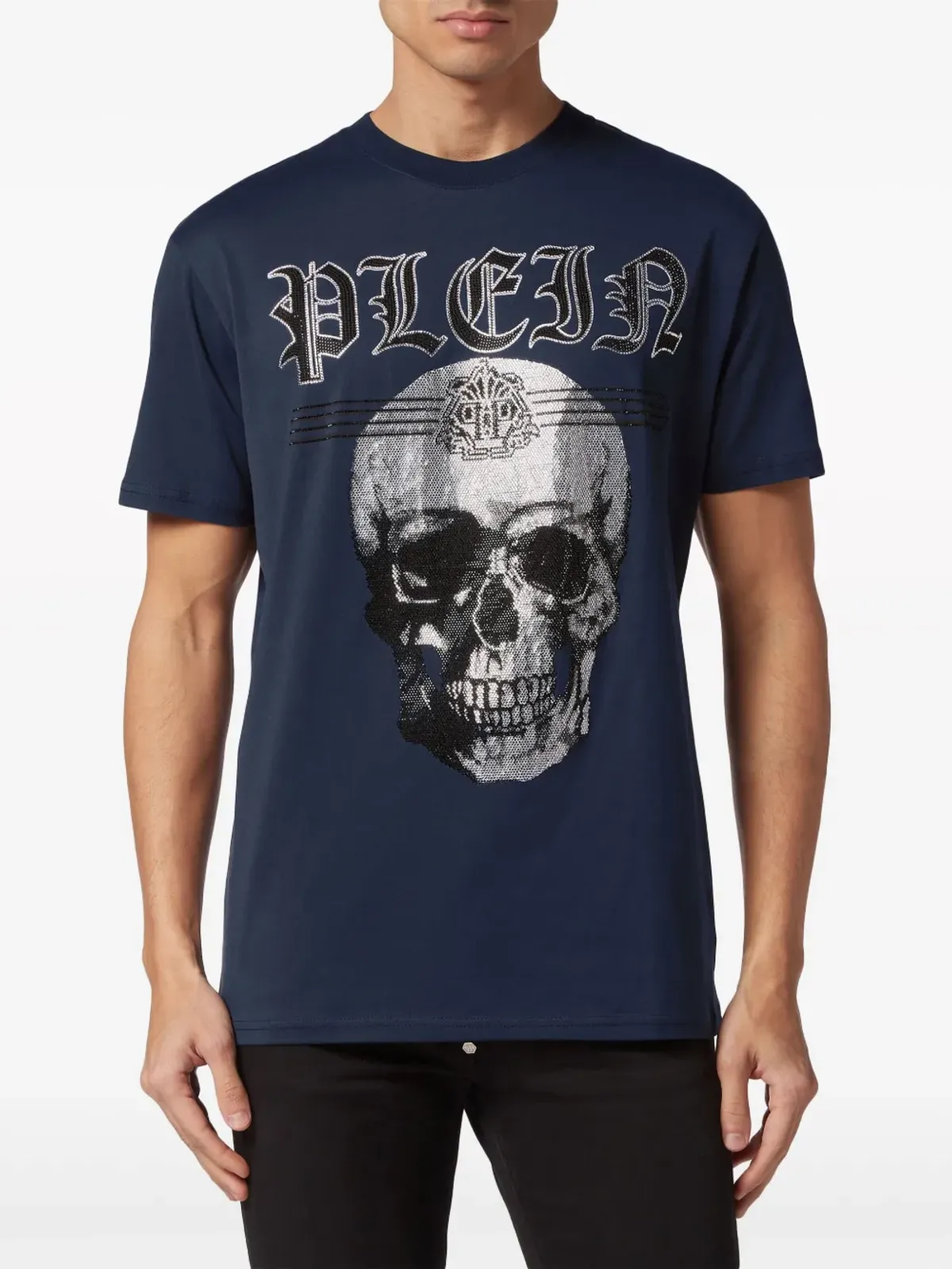 Philipp Plein スカルロゴプリント コットン Tシャツ - 画像2