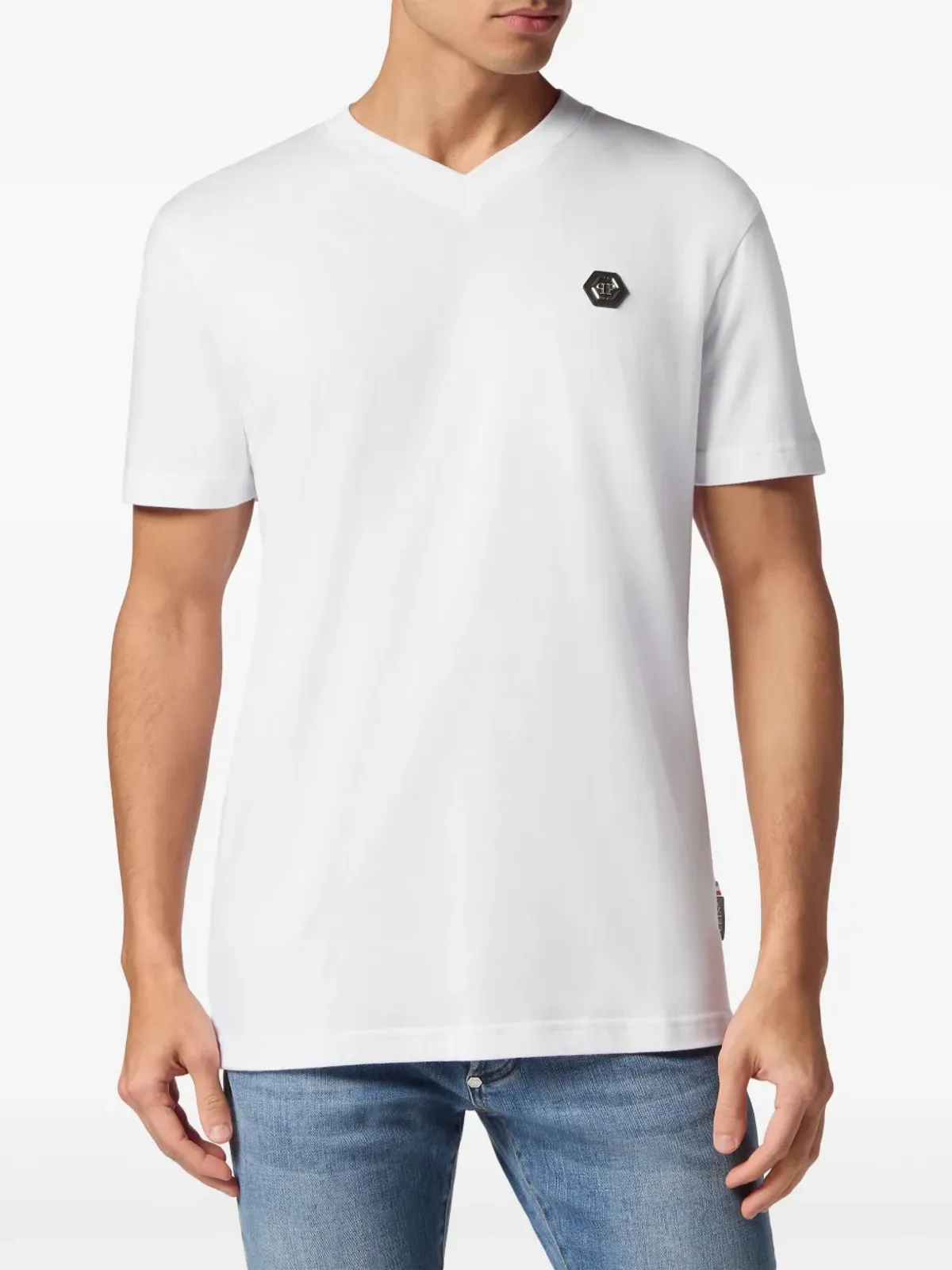 Philipp Plein ゴシック Pleinプリント Vネック Tシャツ - ホワイト - 画像2