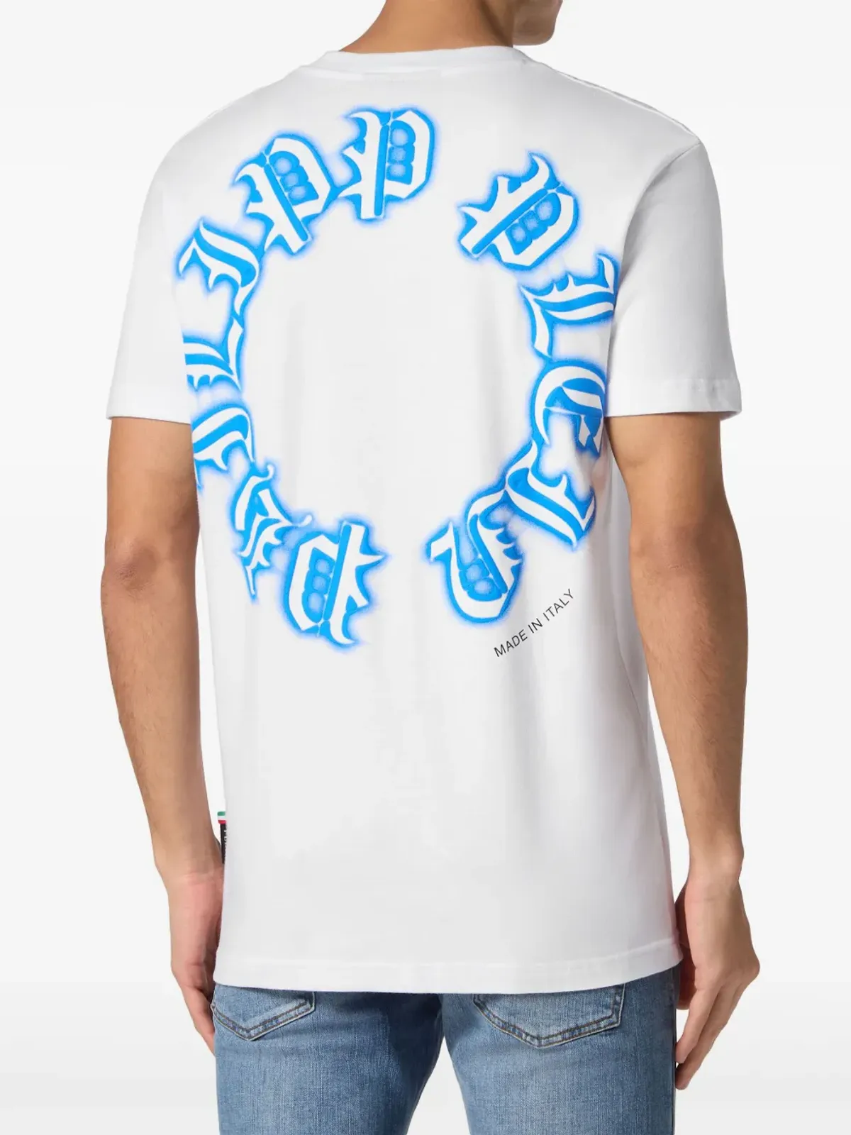 Philipp Plein ゴシック Pleinプリント Vネック Tシャツ - ホワイト - 画像3