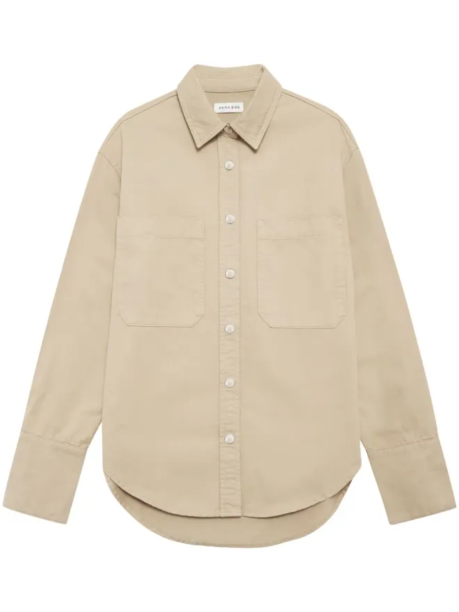 ANINE BING ANINE BING Dante コットンシャツ - ニュートラルカラーの商品画像