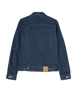 Maison Kitsuné 幾何学模様デニムジャケット ブルー - サムネイル2