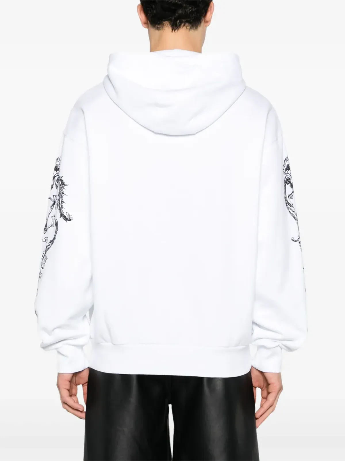 Givenchy ロゴ刺繍コットンフーディー - 画像4