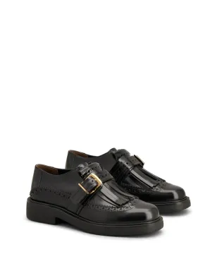 Tod's フリンジディテール レザー ローファー - ブラック - サムネイル2