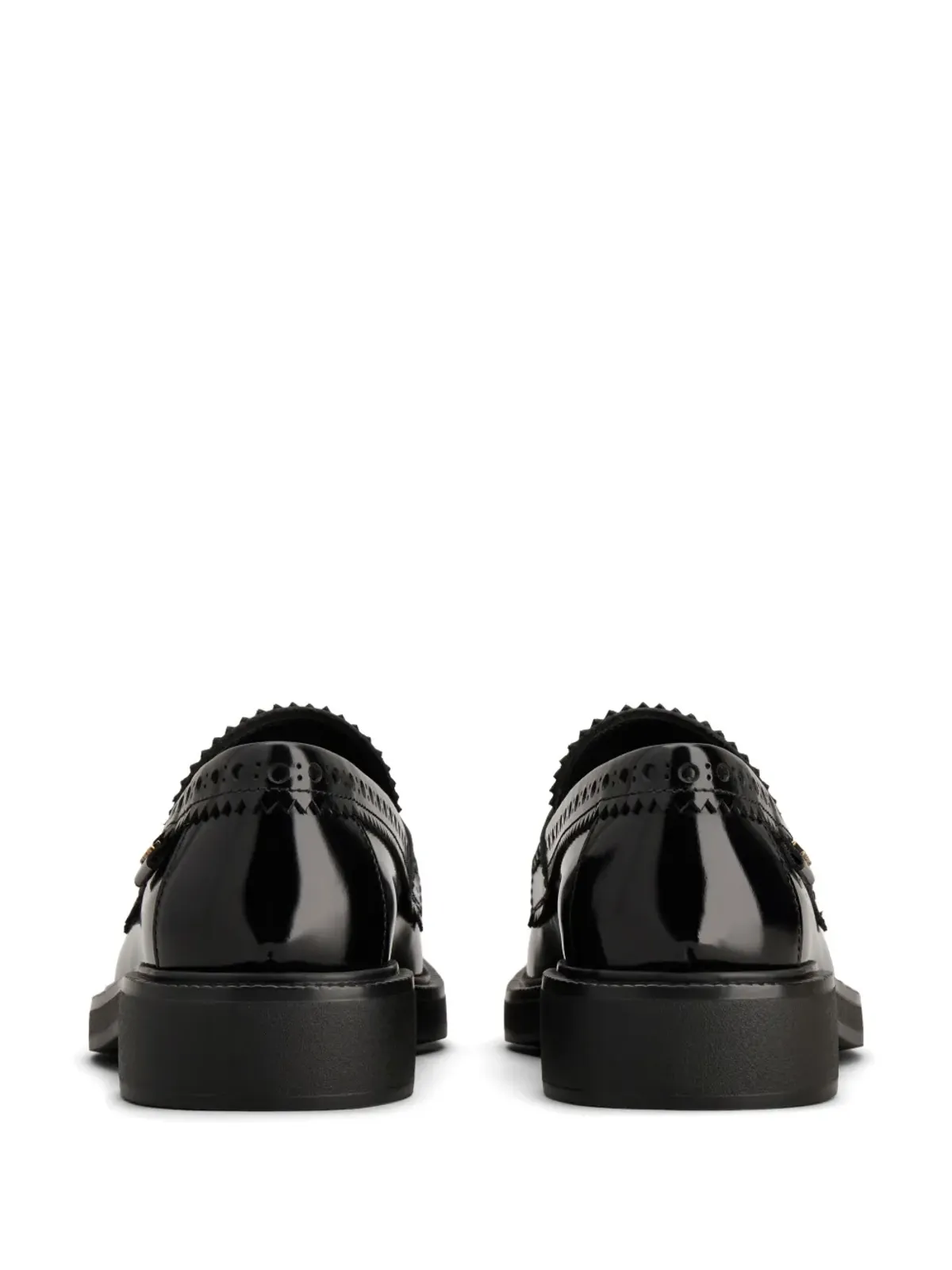 Tod's ブローグトリム レザー ローファー - ブラック - 画像3